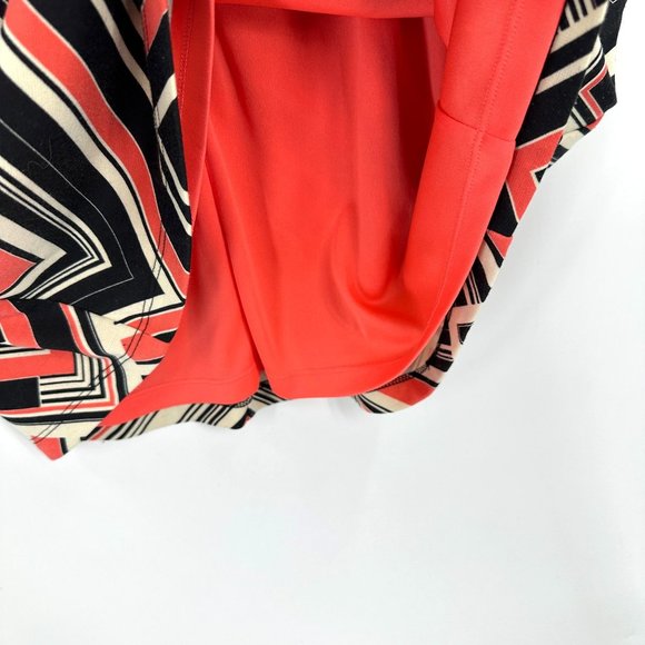 Vince Camuto Womens Dress Batik 3/4 Sleeve Lined Boat Neck Multicolor 14 - Picture 6 of 9